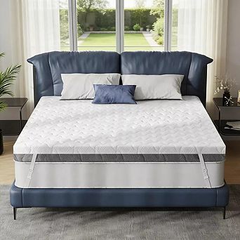 Maxspeed 3-Inch Extra Firm Foam Mattress Topper with Washable Cover