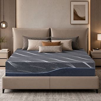 Maxspeed Memory Foam Mattress 14 Inch, Dual-Sided Medium Firm Gel Mattress with Washable Cover