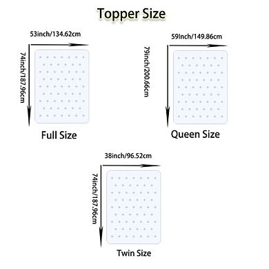 Maxspeed 3" Extra Firm Cooling Gel Memory Foam Mattress Topper with Removable Cover