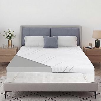 Maxspeed Ultra Firm Memory Foam Mattress Topper with Removable Washable Cover