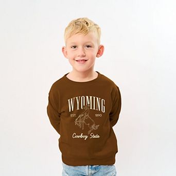 Wyoming Cowboy State - Youth Graphic Sweatshirt