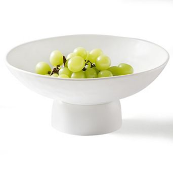10" Ceramic Fruit Bowl with Stand: Modern Decor for Kitchen Dining, Versatile for Fruits Snacks