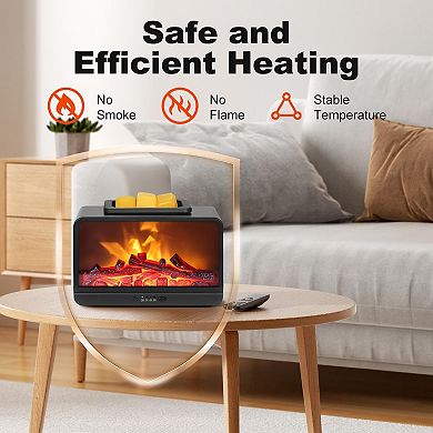 Electric Fireplace Wax Warmer with Timer PTC Heating Plate - Stylish Home Decor for Any Occasion