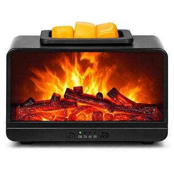 Electric Fireplace Wax Warmer with Timer PTC Heating Plate - Stylish Home Decor for Any Occasion