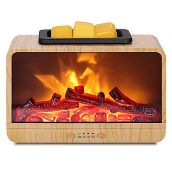 Electric Fireplace Wax Warmer with Timer PTC Heating Plate - Stylish Home Decor for Any Occasion