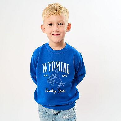 Wyoming Cowboy State - Toddler Graphic Sweatshirt