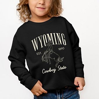 Wyoming Cowboy State - Toddler Graphic Sweatshirt