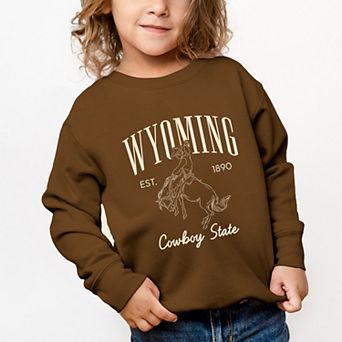 Wyoming Cowboy State - Toddler Graphic Sweatshirt