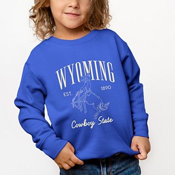 Wyoming Cowboy State - Toddler Graphic Sweatshirt