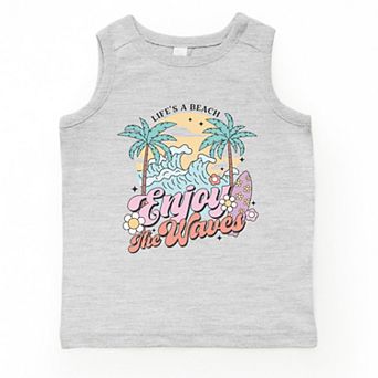 Life's A Beach Wave - Toddler Graphic Tank