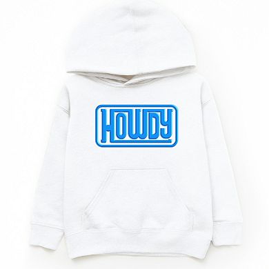Howdy Square Puff Print - Youth Graphic Hoodie