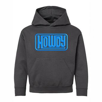 Howdy Square Puff Print - Youth Graphic Hoodie