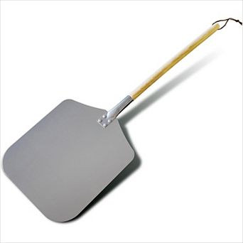 35.5" Aluminum Pizza Peel with Detachable Wood Handle, 12x14" Turning Spatula