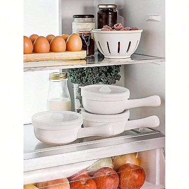 Silicone Lidded Soup Bowls Microwave & Oven Safe, Dishwasher Safe, Stackable