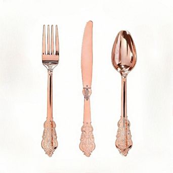 100 pc Plastic Cutlery Set - Food Grade, Durable, Elegant for Events