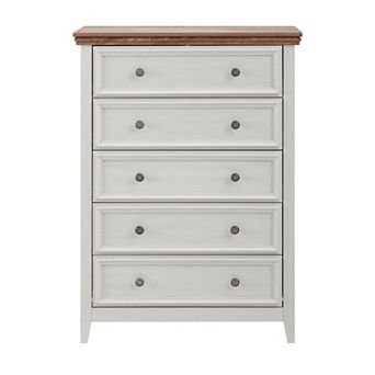 Merax 5Drawer Wooden Storage Cabinet with Smooth Metal Slides & Anti-Tipping Device