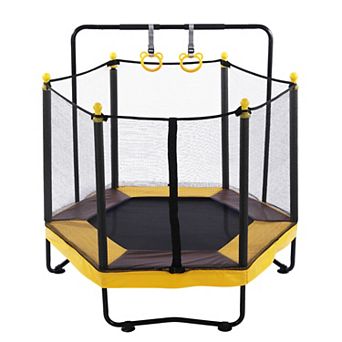 Merax 54 Inch Trampoline for Kids with Enclosure, Indoor & Outdoor Toddler Trampoline