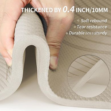 72"x36" Extra Wide & Thick Non-Slip Exercise Mat for Yoga, Pilates, Stretching - Durable Portable