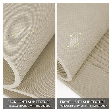 72"x36" Extra Wide & Thick Non-Slip Exercise Mat for Yoga, Pilates, Stretching - Durable Portable