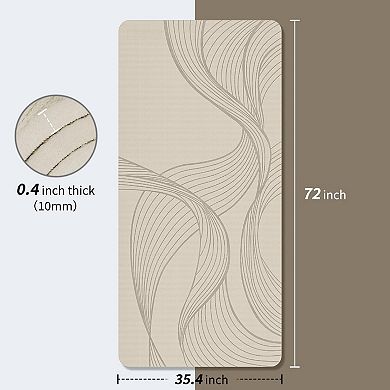 72"x36" Extra Wide & Thick Non-Slip Exercise Mat for Yoga, Pilates, Stretching - Durable Portable