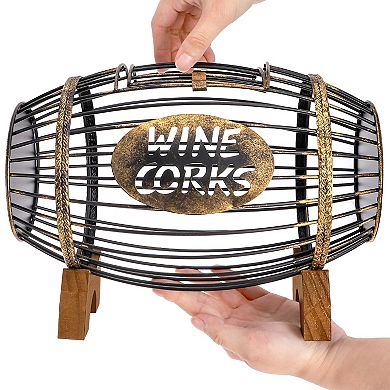 Metal Wine Cork Holder: Rustic Home Decor, Holds 100+ Corks, Ideal Gift Idea