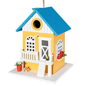 Colorful Hanging Birdhouse Feeder: Attractive for Hummingbirds, Cardinals, Bluebirds