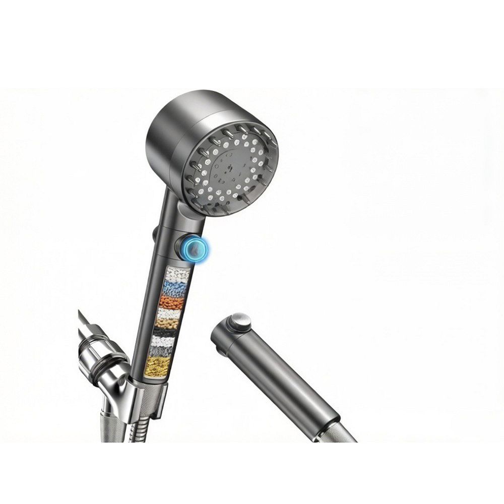Filtered Shower Head with Handheld, High Pressure 4 Spray Showerhead ...