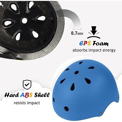 Adjustable Multi-Sport Youth Bike Helmet, Lightweight for Ages 5-14