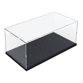 15.7x7.9x7.9 in Clear Acrylic Display Case for 1/18 RC Cars, Dustproof, Stackable, 10 Models