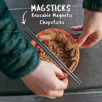 Magnetic Titanium Chopsticks - Portable, Durable, Eco-friendly, Ideal for Travel, Camping, Cooking