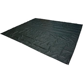 Dark Green Waterproof Camping Tarp 7.5x9.5 ft, Durable Outdoor Shelter for Rain Protection
