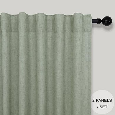 Sheer Linen-Cotton Curtains for Living Room and Bedroom Decor