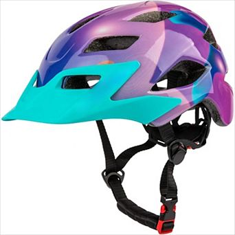Adjustable Lightweight Kids Helmet 50-57cm, Cool Visor for Boys Girls 5-14