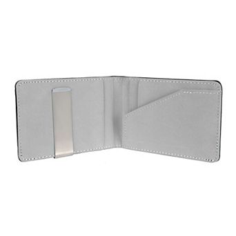 Unisex PU Leather Wallet Slim RFID Bifold with Money Clip