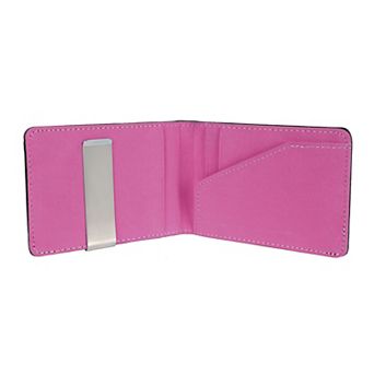 Unisex PU Leather Wallet Slim RFID Bifold with Money Clip