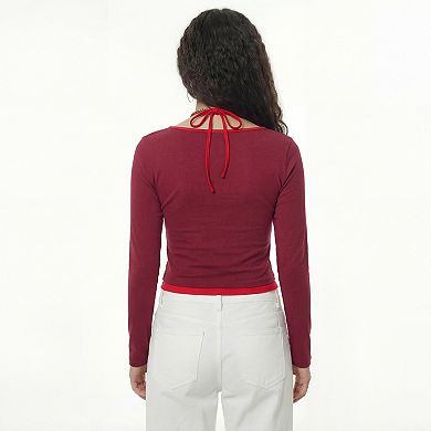 Jess by Meiko Women's Double Layer Long Sleeve Top