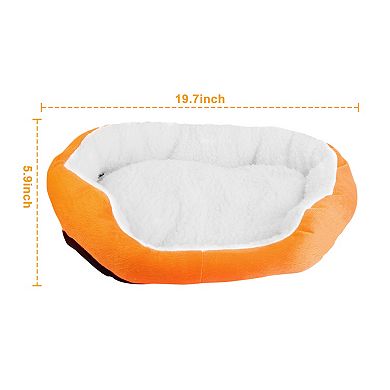 Warm Plush Dog Bed Cozy Nest Cushion