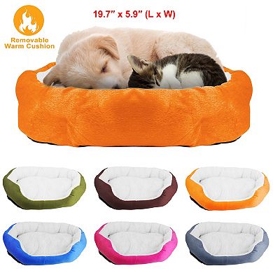 Warm Plush Dog Bed Cozy Nest Cushion