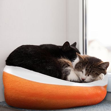 Warm Plush Dog Bed Cozy Nest Cushion