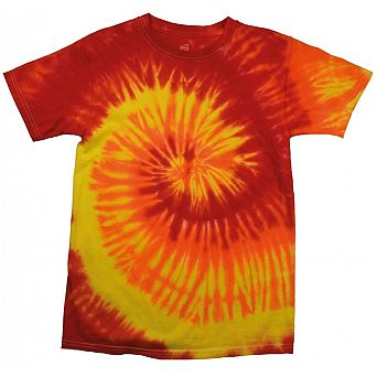 Colortone Womens/Ladies Rainbow Tie-Dye Short Sleeve Heavyweight T-Shirt