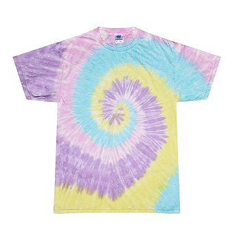 Colortone Womens/Ladies Rainbow Tie-Dye Short Sleeve Heavyweight T-Shirt