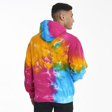 Colortone Unisex Rainbow Tie Dye Pullover Hoodie