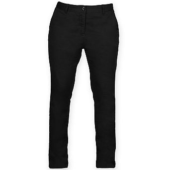 Front Row Womens/Ladies Cotton Rich Stretch Chino Trousers