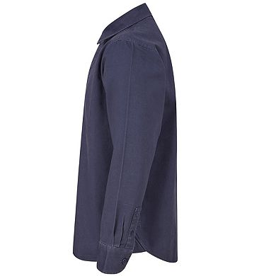 Front Row Mens Pull Over Cotton Drill Shirt