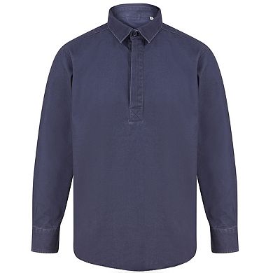 Front Row Mens Pull Over Cotton Drill Shirt
