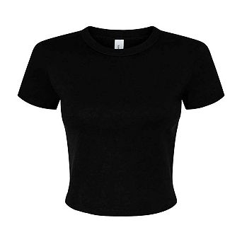 Bella + Canvas Womens/Ladies Micro-Rib Crop Top