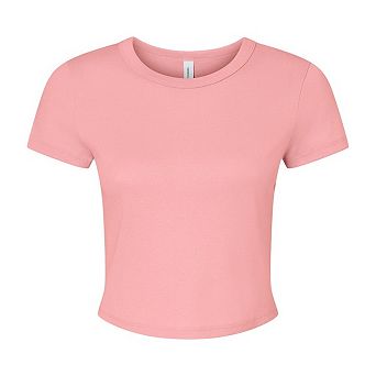 Bella + Canvas Womens/Ladies Micro-Rib Crop Top