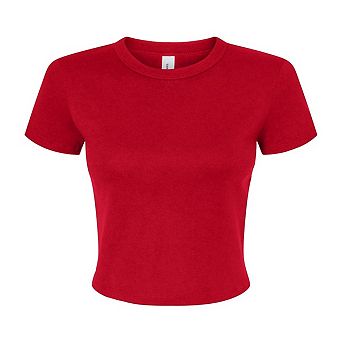 Bella + Canvas Womens/Ladies Micro-Rib Crop Top