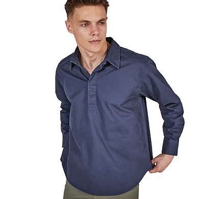 Front Row Mens Pull Over Cotton Drill Shirt