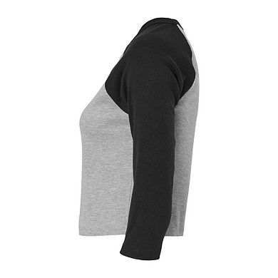 Bella + Canvas Womens/Ladies Micro-Rib Raglan 3/4 Sleeve T-Shirt